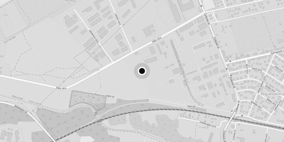 Lage des Studios Seventeen auf der Karte: 1172 Budapest, Cinkotai út 26., Ultra Park B. épület